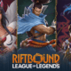 Tři postavy z League of Legends na propagačním obrázku "Riftbound".